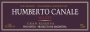 H. Canale Gran Reserva Malbec 2012 Front Label