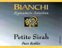 Bianchi Vineyards Signature Petite Sirah 2008 Front Label