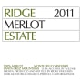 Ridge Estate Merlot 2011 Front Label