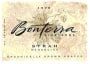 Fetzer Organic Bonterra Syrah 1998 Front Label