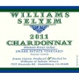 Williams Selyem Drake Estate Vineyard Chardonnay 2011 Front Label