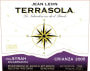Jean Leon Terrasola Syrah - Garnacha Crianza 2005 Front Label