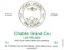 Brocard Les Preuses Grand Cru Chablis 2010 Front Label