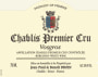 Jean Paul & Benoit Droin  Chablis Vosgros Premier Cru 2013 Front Label