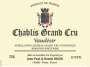 Jean Paul & Benoit Droin  Chablis Vaudesir Grand Cru 2013 Front Label