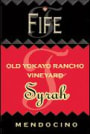 Fife Old Yokayo Rancho Syrah 1998 Front Label