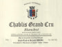 Jean Paul & Benoit Droin  Chablis Blanchot Grand Cru 2008 Front Label