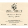 Donnhoff Oberhauser Bruke Riesling Spatlese 2002 Front Label
