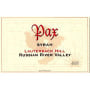 Pax Lauterbach Syrah 2001 Front Label