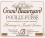 Joseph Burrier Pouilly-Fuisse Grand Beauregard 2009 Front Label