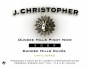 J. Christopher Dundee Hills Cuvee Pinot Noir 2009 Front Label