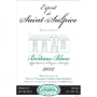 Chateau Saint Sulpice Esprit de Saint-Sulpice Blanc 2012 Front Label