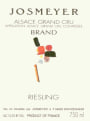 Josmeyer Riesling Grand Cru Brand 2007 Front Label