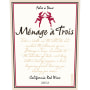 Menage a Trois Red Blend 2012 Front Label