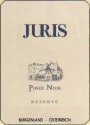 Juris Reserve Pinot Noir 2011 Front Label