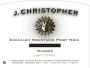 J. Christopher Chehalem Mountains Nuages Pinot Noir 2010 Front Label