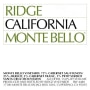 Ridge Monte Bello 1992 Front Label