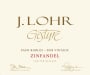 J. Lohr Gesture Zinfandel 2009 Front Label