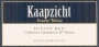 Kaapzicht Estate Red 2010 Front Label