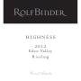 Rolf Binder Eden Valley Highness Riesling 2012 Front Label