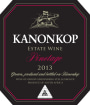 Kanonkop Black Label Pinotage 2013 Front Label