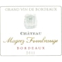 Chateau Magrez Fombrauge  2011 Front Label