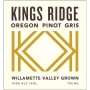 Kings Ridge Pinot Gris 2013 Front Label