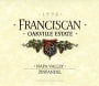 Franciscan Estate Zinfandel 1998 Front Label