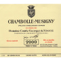 Domaine Comte Georges de Vogue Chambolle Musigny Premier Cru 2000 Front Label