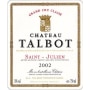 Chateau Talbot  2002 Front Label