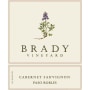 Brady Vineyard Cabernet Sauvignon 2010 Front Label