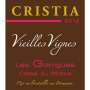Domaine de Cristia Cotes du Rhone Vieilles Vignes les Garrigues 2012 Front Label