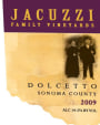 Jacuzzi Dolcetto 2009 Front Label