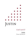 Justin Savant 2006 Front Label