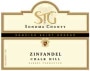 Dom. St. George STG Chalk Hill Zinfandel 1998 Front Label