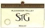 Dom. St. George STG Alexander Valley Merlot 1998 Front Label