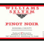 Williams Selyem Sonoma County Pinot Noir 2012 Front Label