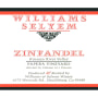 Williams Selyem Papera Vineyard Zinfandel 2012 Front Label
