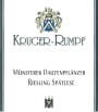 Kruger-Rumpf Munsterer Dautenpflanzer Riesling Spatlese 2004 Front Label