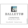 Balletto Winery Russian River Chardonnay 2010 Front Label