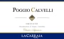 La Carraia Orvieto Classico Superiore Poggio Calvelli 2009 Front Label