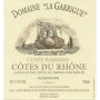 Domaine La Garrigue Cotes du Rhone Cuvee Romaine 2012 Front Label