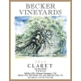 Becker Vineyards Claret 2012 Front Label