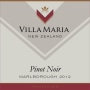 Villa Maria Private Bin Pinot Noir 2012 Front Label