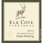 Elk Cove Estate Willamette Valley Riesling 2012 Front Label