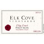 Elk Cove Clay Court Pinot Noir 2012 Front Label