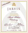 Jarvis Finch Hollow Vineyard Unfiltered Chardonnay 2012 Front Label