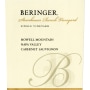 Beringer Steinhauer Ranch Cabernet Sauvignon 2005 Front Label