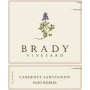 Brady Vineyard Cabernet Sauvignon 2009 Front Label