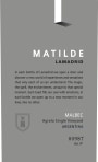 Lamadrid Matilde Single Vineyard Malbec 2007 Front Label